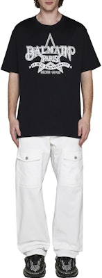 발망 블랙 스타 레터 프린트 크루넥 반팔 티셔츠 CH1EG000-GD29-EAB Purchase 발망 블랙 스타 레터 프린트 크루넥 반팔 티셔츠 CH1EG000-GD29-EAB