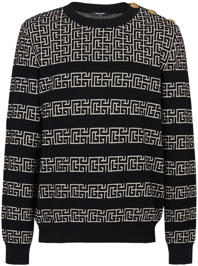 balmain-grey-crewneck-printed-pullover-sweater-dh-1-kd-010-kh-09-gfe