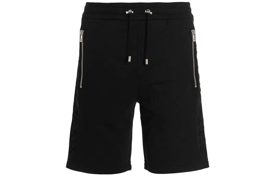 Order 발망 하이웨이스트 드로스트링 스트레이트 캐주얼 쇼츠 블랙. AH1OA000BB340PA