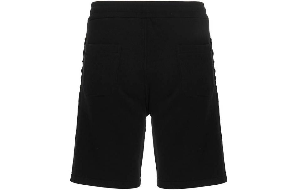 Shop 발망 하이웨이스트 드로스트링 스트레이트 캐주얼 쇼츠 블랙. AH1OA000BB340PA