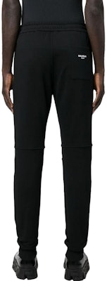 BALMAIN Pantalones Joggers de Punto con Cordón Negros y Logo Impreso. AH0OB000BB04-EAB Shop BALMAIN Pantalones Joggers de Punto con Cordón Negros y Logo Impreso. AH0OB000BB04-EAB