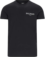BALMAIN Logo Print Slim Fit Crew Neck T-Shirt Black DH1EF000GD84-EAC BALMAIN Logo Print Slim Fit Crew Neck T-Shirt Black DH1EF000GD84-EAC
