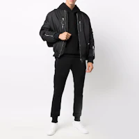 Lookbook BALMAIN 金屬標誌運動長褲 - 黑色 WH0OB000B161EAC