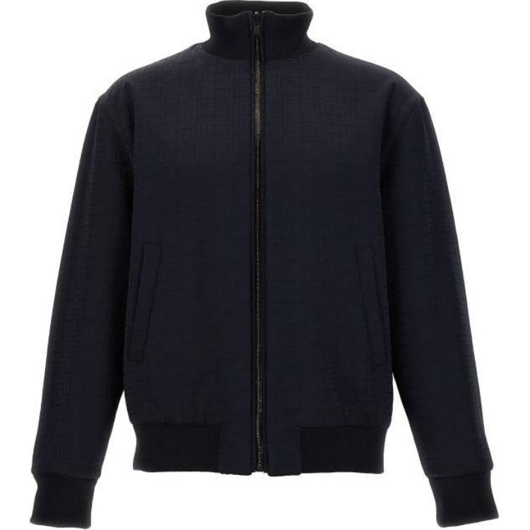 Shop バルマン リバーシブルボンバージャケット ブラック 長袖 ジップアップ DH1TF840VE82-SKU