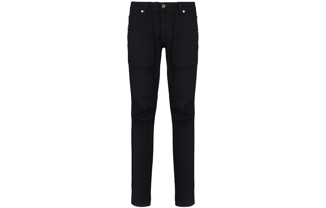 BALMAIN  Slim-Fit Mid-Rise Black Denim Jeans BH1MG001DD71-0PA