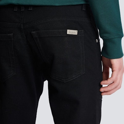 BALMAIN 修身中腰黑色牛仔褲 BH1MG001DD71-0PA Cheap BALMAIN 修身中腰黑色牛仔褲 BH1MG001DD71-0PA