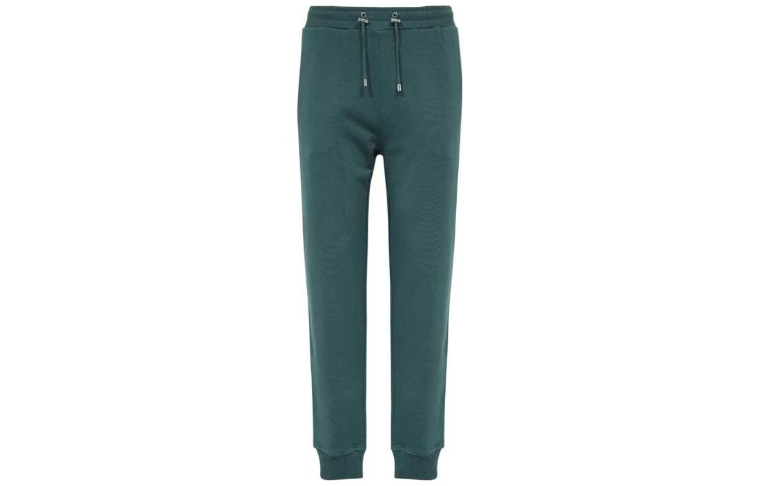 BALMAIN  Solid Color Jogger Pants in Green. BH1OB270-BC43-UFH