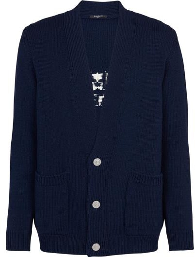balmain-solid-v-neck-single-breasted-knit-cardigan-navy-blue-yh-0-km-000-kc-88-sat