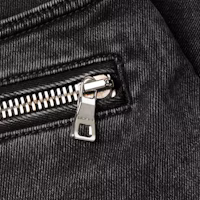 Details for BALMAIN 洗滌黑色修身羅紋口袋牛仔褲 VH1MG005107D0PA