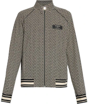Balmain All-Over Print Zip-Up Jacket Beige Long-Sleeve Outerwear DH1TF430JC97-GFE Buy Balmain All-Over Print Zip-Up Jacket Beige Long-Sleeve Outerwear DH1TF430JC97-GFE