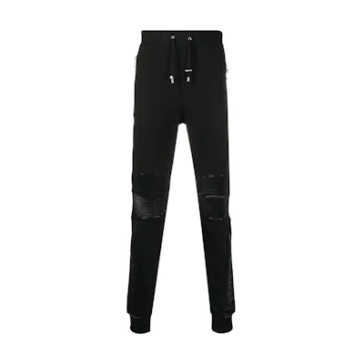BALMAIN Appliqué Detail Sweatpants Black. UH05803I368-0PA