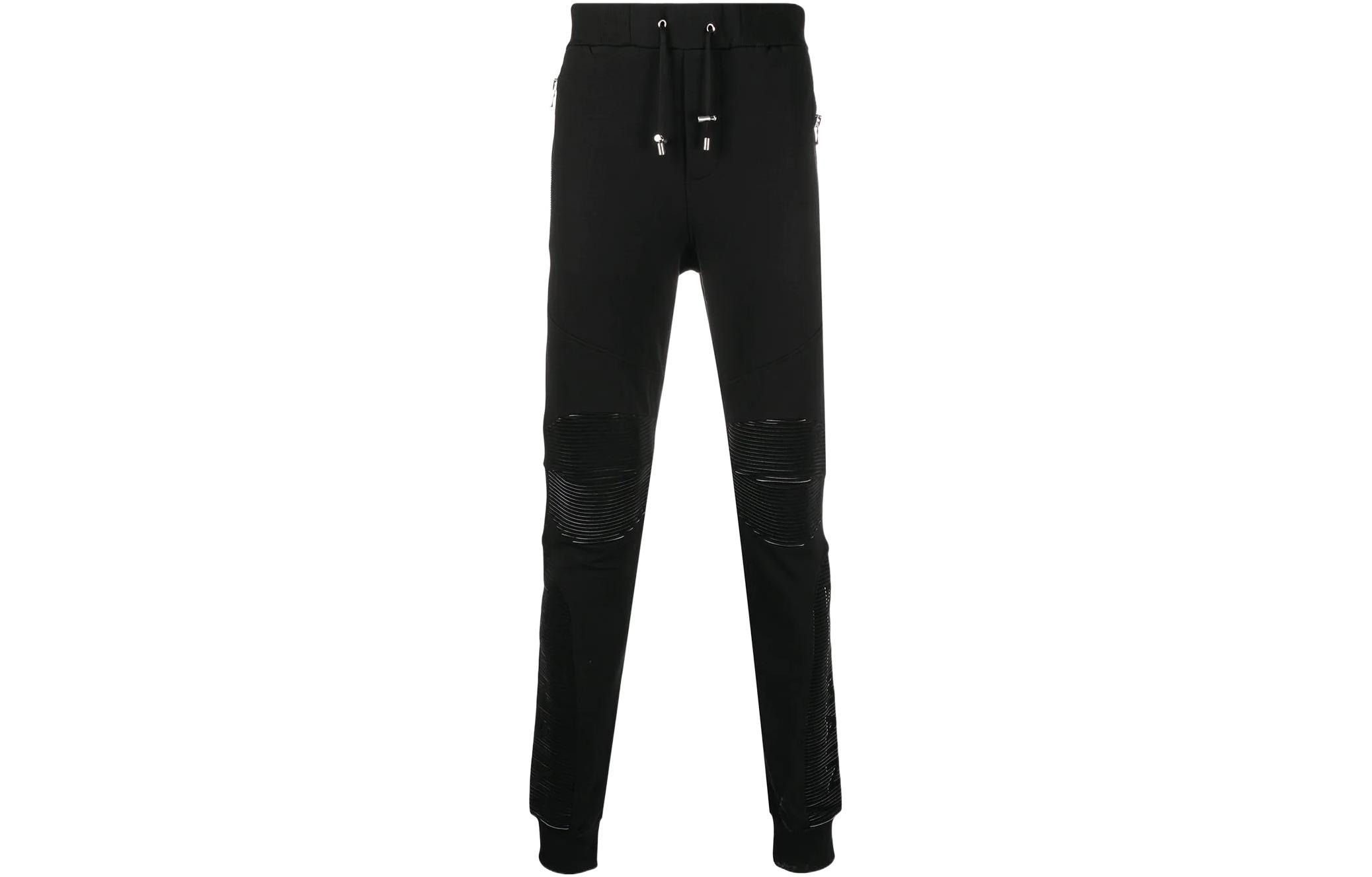 BALMAIN Appliqué Detail Sweatpants  Black. UH05803I368-0PA 圖 2