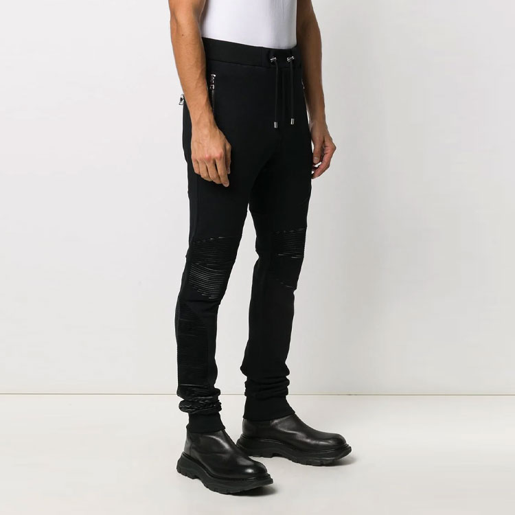 BALMAIN Appliqué Detail Sweatpants  Black. UH05803I368-0PA 圖 4