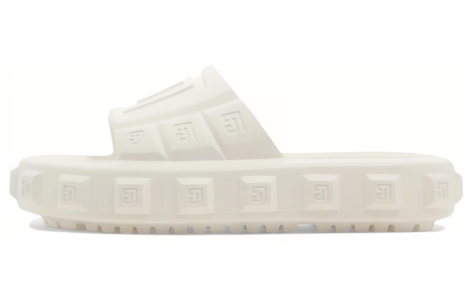 Balmain Ari-Rubber Slides 'Logo Open Toe White' AM1UL322KEVA0FA