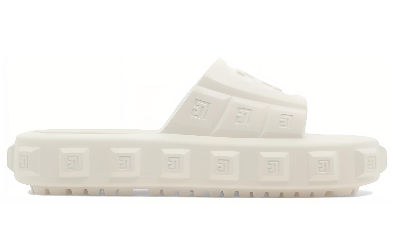 Balmain Ari-Rubber Slides 'Logo Open Toe White' 圖 2