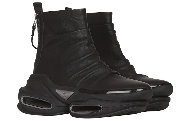 Order Balmain B-Bold High-Top 'Black Leather' XM1VH285LDDL0PA
