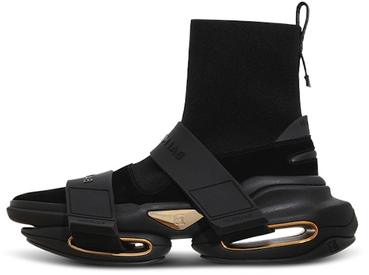 Balmain B-Bold High-Top Black Gold YM1VH229TKSE0PA Buy Balmain B-Bold High-Top Black Gold YM1VH229TKSE0PA
