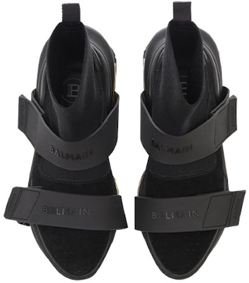Balmain B-Bold High-Top Black Gold YM1VH229TKSE0PA Lookbook Balmain B-Bold High-Top Black Gold YM1VH229TKSE0PA