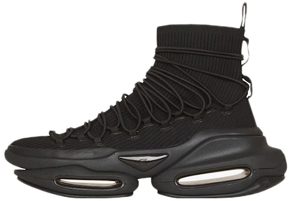 Balmain B-Bold High-Top Black Knit XM1VH283TLDK0PA Buy Balmain B-Bold High-Top Black Knit XM1VH283TLDK0PA