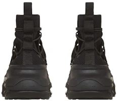 Shop Balmain B-Bold Zapatillas Altas de Punto Negro XM1VH283TLDK0PA