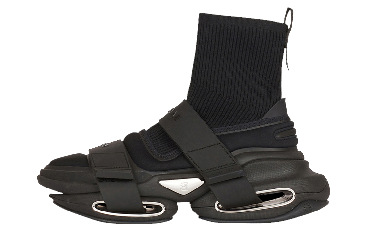 Balmain B-Bold High-Top Black XM1VH229TLKP0PA