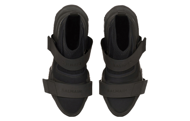 Lookbook BALMAIN 巴爾曼 B-Bold 高筒運動鞋 黑色