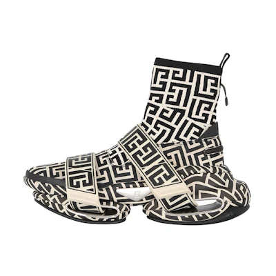 Balmain B-Bold High-Top Sneakers 'Black White'