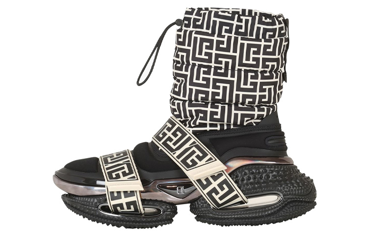 Buy 巴爾曼 B-Bold 時尚高幫運動鞋 黑白色