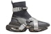 Balmain B-Bold High-Top Sneakers 'Kelabu Mesh dan Tali Suede' YM0VH316TSLE0PA