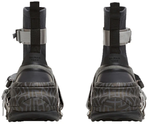 Balmain B-Bold High-Top Sneakers 'Grey Mesh and Suede Strap' YM0VH316TSLE0PA Purchase Balmain B-Bold High-Top Sneakers 'Grey Mesh and Suede Strap' YM0VH316TSLE0PA
