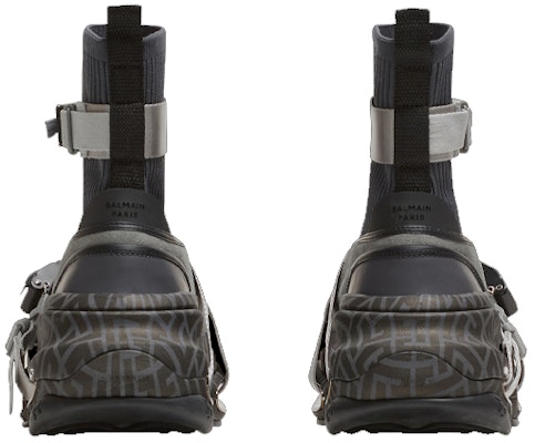Balmain B-Bold High-Top Sneakers 'Grey Mesh and Suede Strap' YM0VH316TSLE0PA Purchase Balmain B-Bold High-Top Sneakers 'Grey Mesh and Suede Strap' YM0VH316TSLE0PA