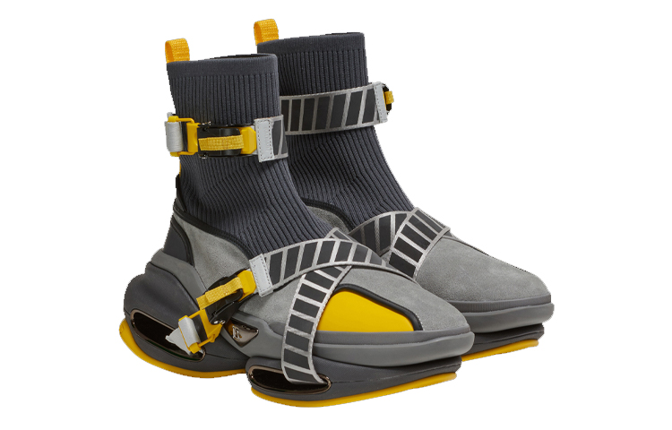 Balmain B-Bold High 'Grey Yellow' 圖 3