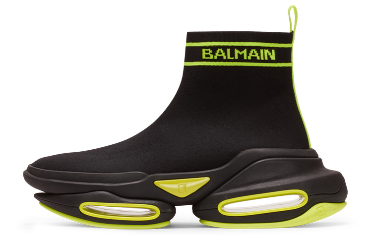 Balmain B-Bold High 'Monogram - Black Yellow' AM1VH317TKBA-EAQ