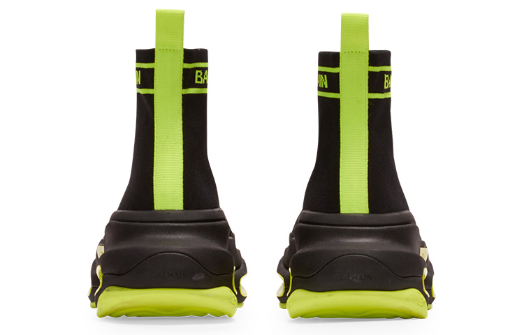 Shop Balmain B-Bold Tinggi 'Monogram - Hitam Kuning' AM1VH317TKBA-EAQ