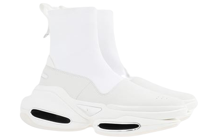 Balmain B-Bold High Top 'White Suede and Knit' 圖 2