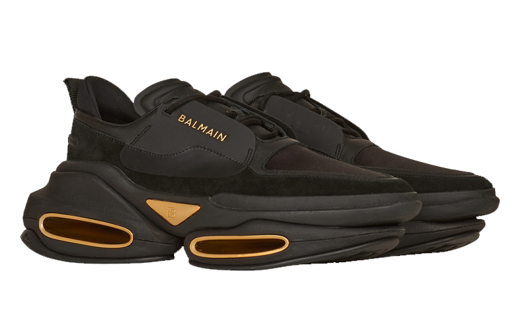 Order 巴爾曼 B-Bold 圓頭繫帶 低幫 休閒鞋 男款 黑色