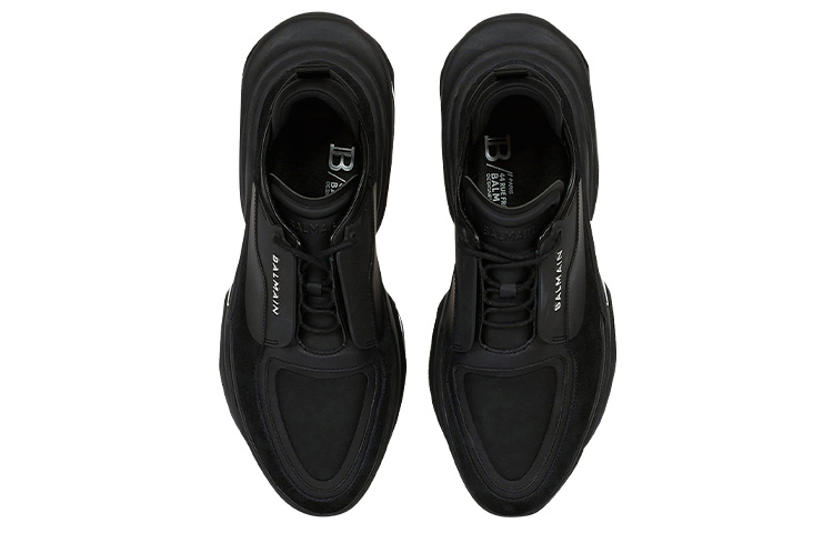 Lookbook バルマン B-Bold ロートップ黒スエード YM1VI277TRPN0PA