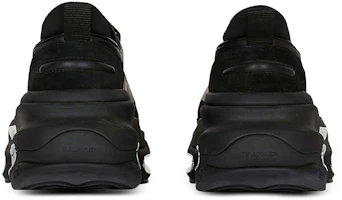 Shop "Balmain B-Bold Zapatillas Bajas en Piel Negra" YM1VI277TRPN0PA