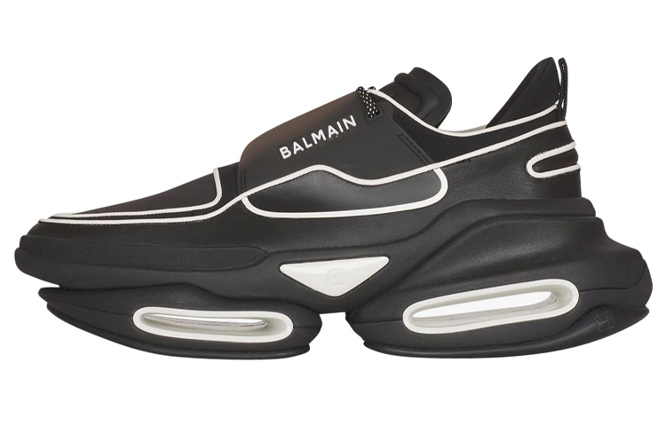 Balmain B-Bold Low-Top Black White XM0VI277TNCFEAB