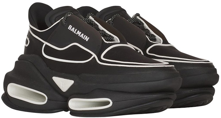 Balmain B-Bold Low-Top Black White XM0VI277TNCFEAB Order Balmain B-Bold Low-Top Black White XM0VI277TNCFEAB
