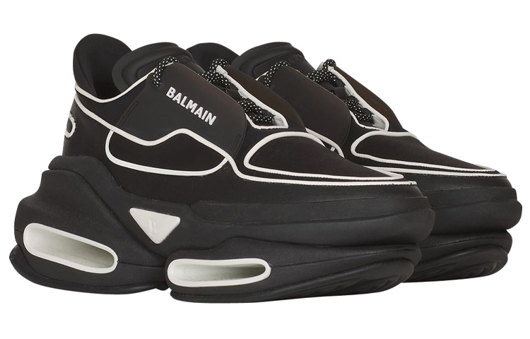 Order BALMAIN 巴爾曼 B-Bold 休閒時尚運動鞋 黑白色