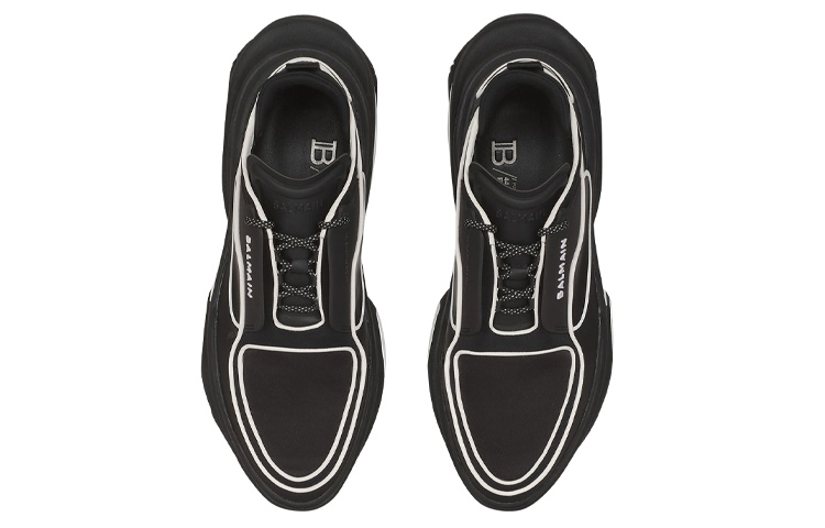 Lookbook Balmain B-Bold Rendah Hitam Putih XM0VI277TNCFEAB