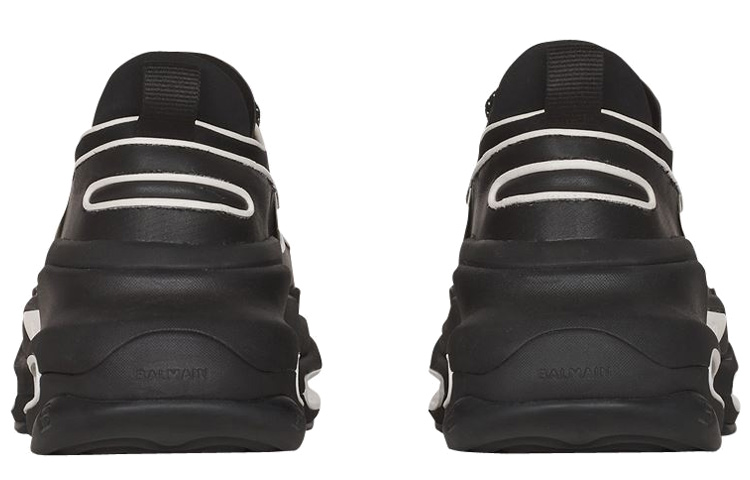 Shop BALMAIN 巴爾曼 B-Bold 休閒時尚運動鞋 黑白色