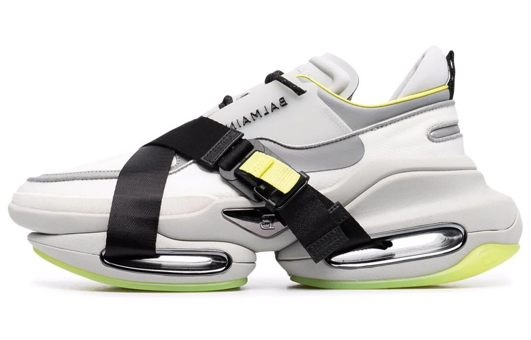 Balmain B-Bold Low-Top White Yellow XM1VI278TPNFGBC