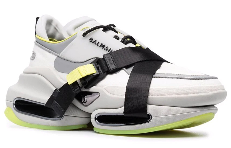 Balmain B-Bold Low-Top White Yellow 圖 2