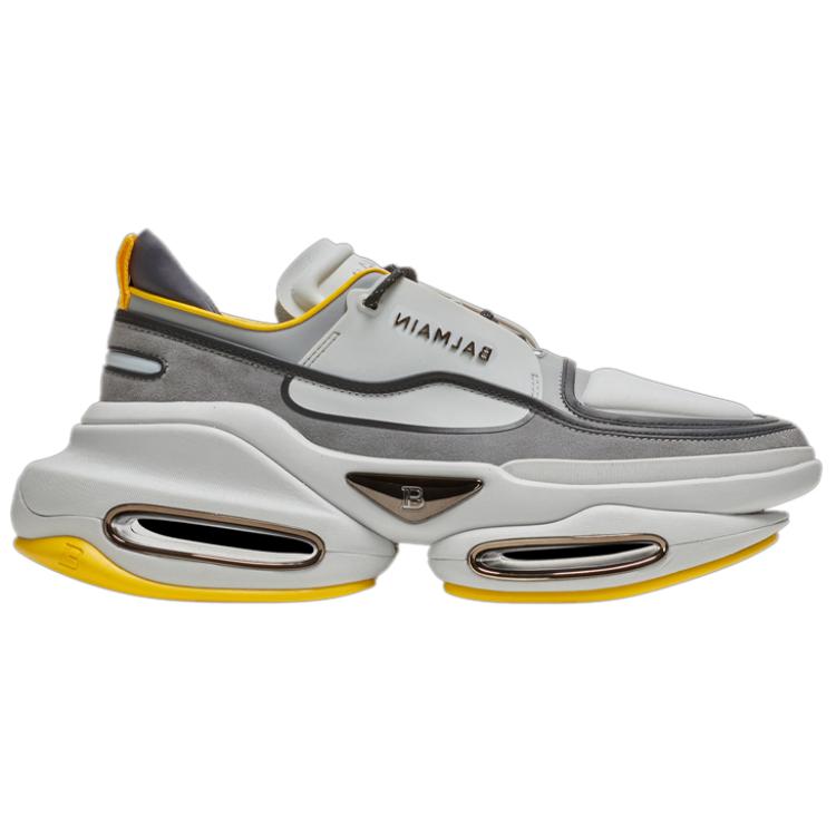 Balmain B-Bold Low 'Grey Leather' 圖 2