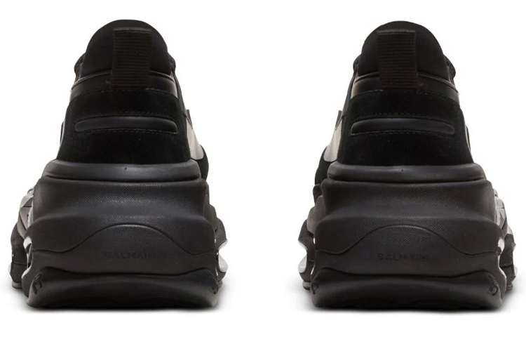 Shop Balmain B-Bold Low 'Hitam Perak' BM1VI277TBRL-EAC