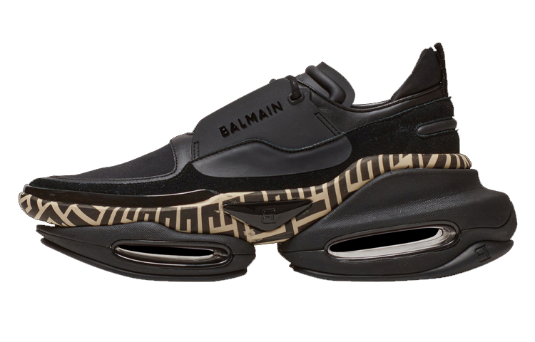 Balmain B-Bold Low Sneaker 'Black Logo Print'