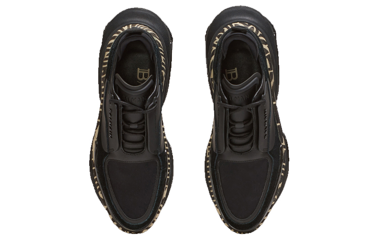 Balmain B-Bold Low Sneaker 'Black Logo Print' 圖 3