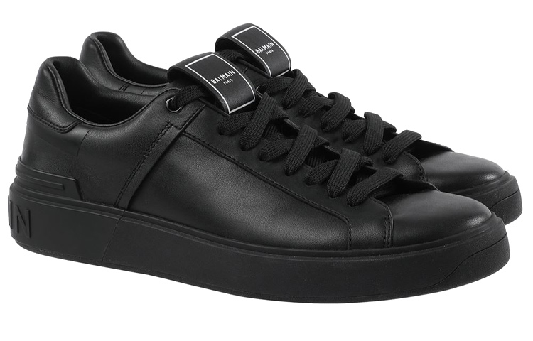 Balmain B-Court 'Black Leather' 圖 2